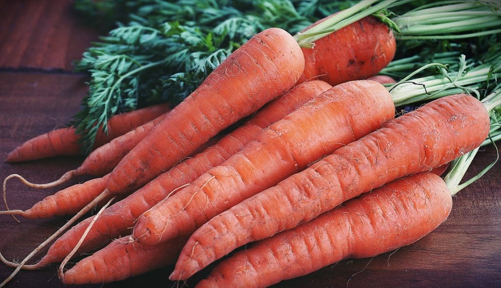 a bunch of carrots
