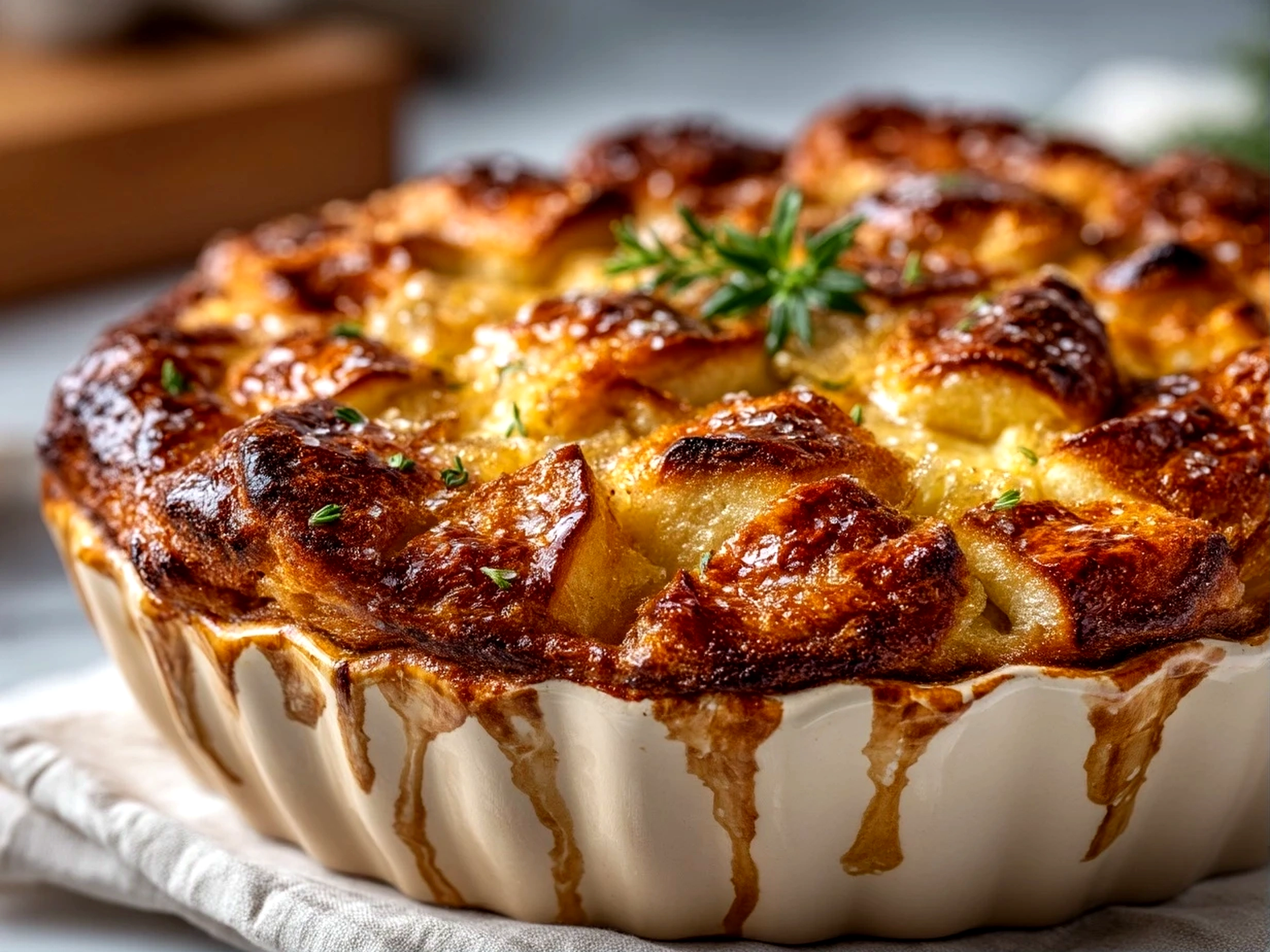 Cozy close-up of Ginger-Spiced Apple Holiday Bake