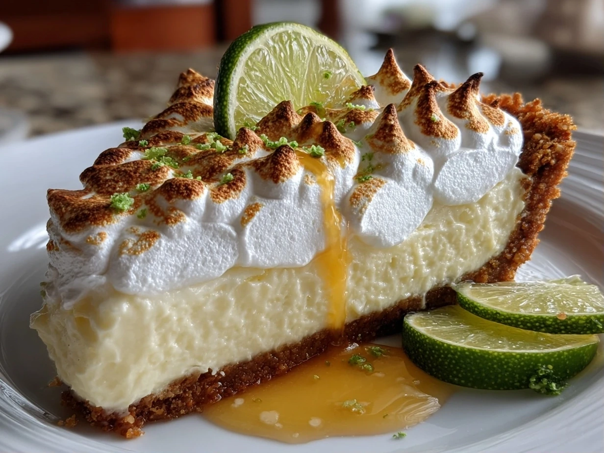 Homemade Key Lime Pie Slice