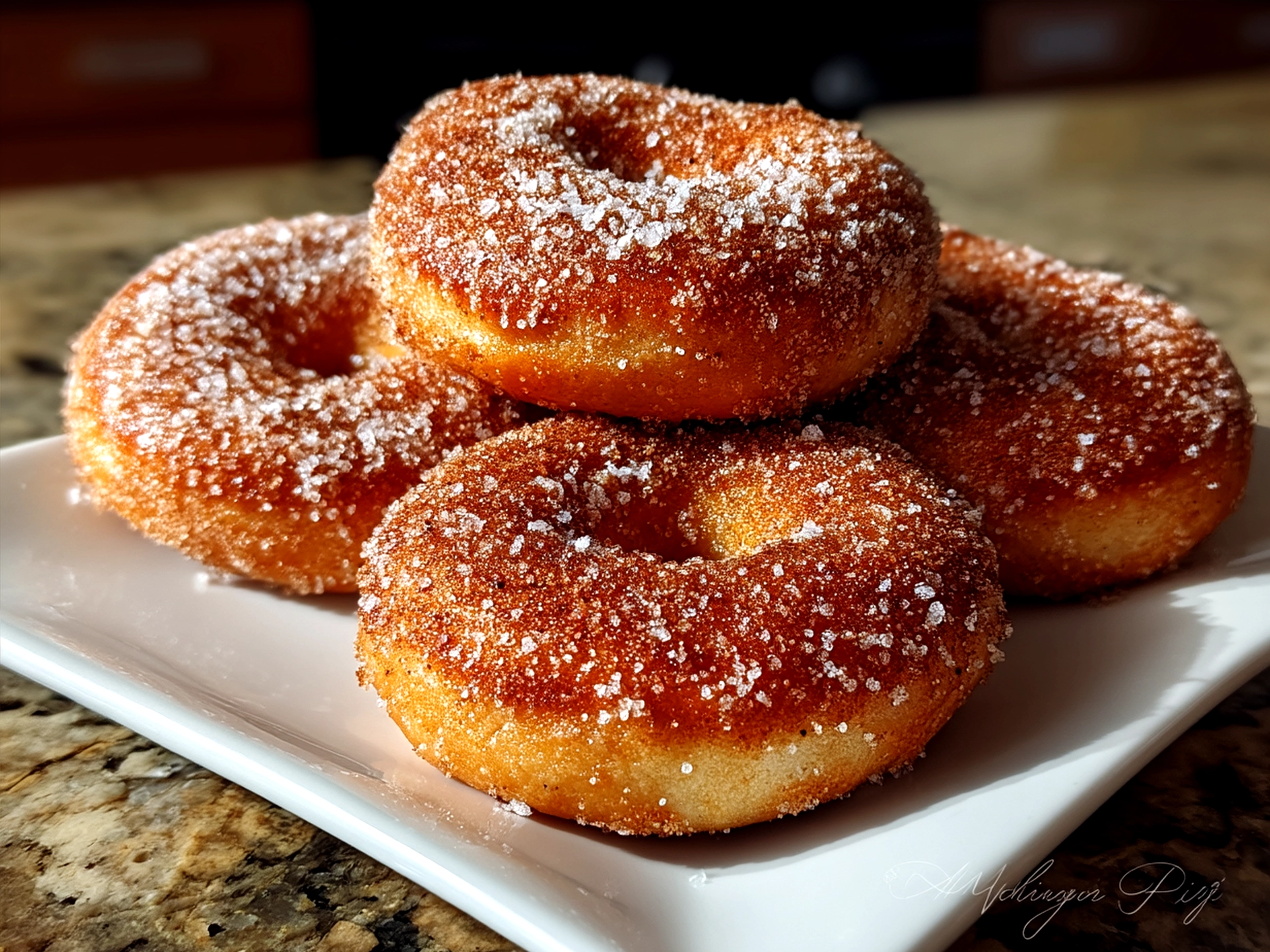 Served Cinnamon Sugar Bagels with cream cheese and fresh fruit