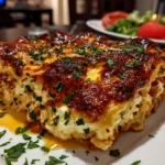 Comforting homemade lasagna with ricotta cheese