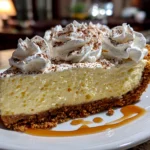 Delicious No Bake Eggnog Pie ready to serve