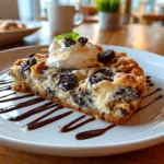 Freshly prepared Cookies Cream Skillet Cookie