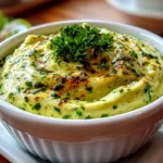 Freshly prepared creamy pesto aioli on clean counter