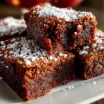 Home cook, taken with iPhone 15 Pro. Close-up slight angle of freshly prepared spiced gingerbread brownies on white plate. Rich inviting --ar 4:3 --style raw --s 230