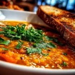 Homemade Carrot and Lentil Soup