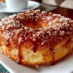Homemade Cinnamon Sugar Bagel Close-up