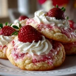 Homemade Strawberry Cool Whip Cookies Freshly Baked
