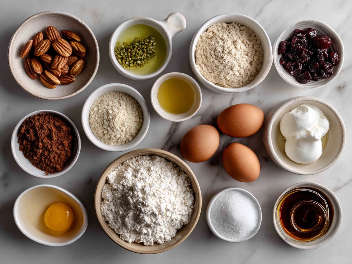 Ingredients for Valentine Breakfast Nice Cream Bowl neatly arranged